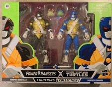 TMNT x Power Rangers Lightning Collection Morphed Donatello & Leonardo NIB