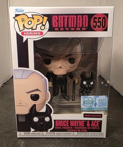 Funko Pop Bruce Wayne & Ace # 550 DC Batman Beyond Gamestop LE 9500pcs