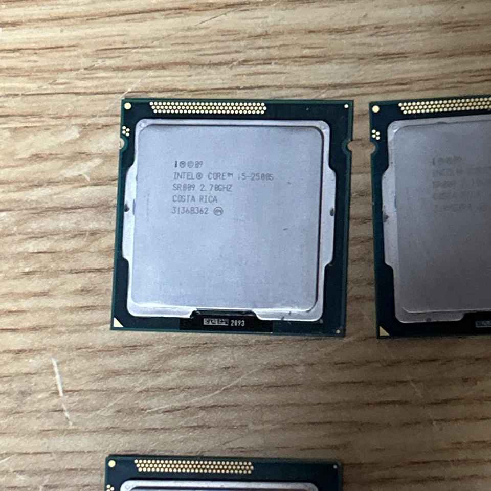 Lot of 11 Intel CPUs Core i5-2400s i5-2500s i5-2500 i7-2600 i3-4330 i5-3550 - Image 2 of 4