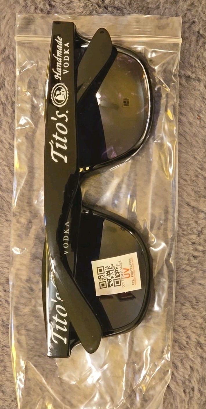 Tito’s Handmade Vodka Sunglasses NWT New Promo Merch Gift Summer Festival Party