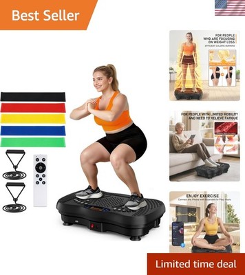 130 Speed Vibration Plate Machine - 450 lbs Capacity for Effective Weight Loss