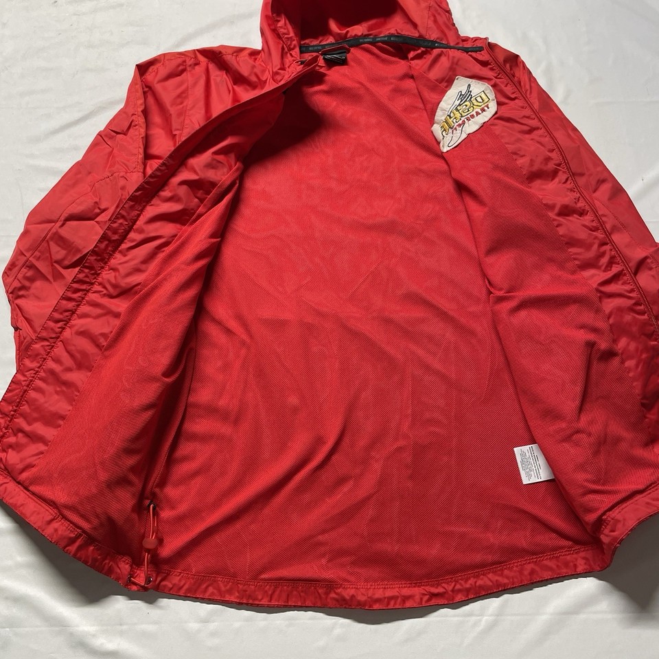 Runners Path Field Nike Windbreaker Jacket Men’s Small Red Zip Track & Field Running ...