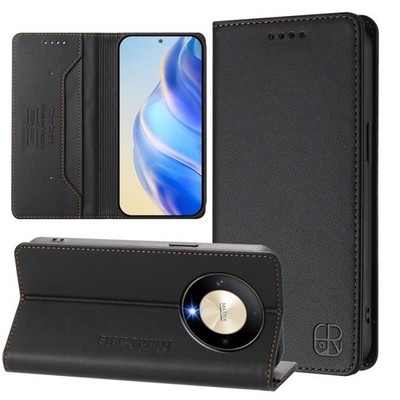 Für Honor X9b / Magic6 Lite 5G Global Dual-Folded Magnetic Saug RFID Hülle