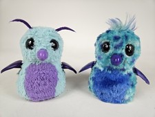 Lot Of 2 HATCHIMALS Spin Master 5" Interactive Burtle Draggles Toys TESTED WORK