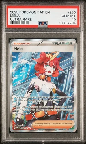 2023 POKEMON PAR EN-PARADOX RIFT ULTRA RARE #236 MELA PSA 10