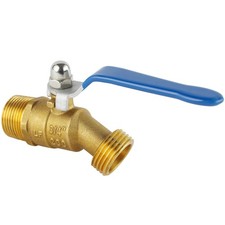 Brass Hose Bib/Outdoor Faucet -3/4" NPT/MIP Inlet - 3/4" Male GHT Threaded Ga...