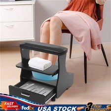 Pedicure Foot Foot Stand Stool Rest Beauty Salon Nail Foot Bath SPA Trolley Cart