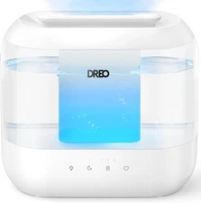 Dreo Humidifiers Bedroom, Top Fill 4L  Cool Mist 36H Runtime, 28 dB Quiet Ultras