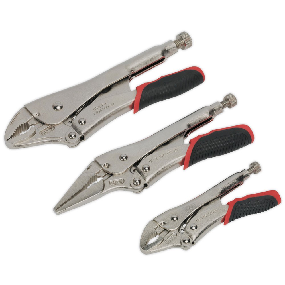 Sealey Locking Pliers Set Quick Release 3pc