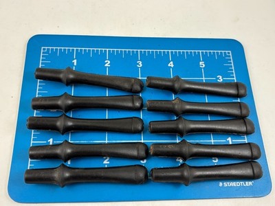 Judd's Lot of 10 Vintage Never Used Vulcanite Peterson Style P-Lip Pipe Stems