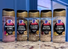 McCormick® LIMITED EDITION Finishing Salts Complete Set of 5 Flavors BRAND NEW