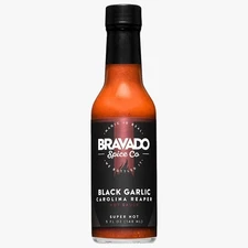Bravado Spice Co. BLACK GARLIC CAROLINA REAPER Hot Sauce Spicy Flavor 5 oz
