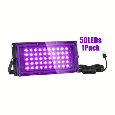 150W LED Black Light, Powerful UV Spotlight, 395nm UV Lamp for Christmas Lights