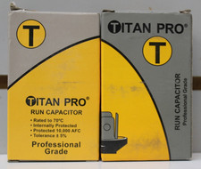 Lot of 2 Titan Pro TOCF15 Motor Run Single Capacitor 15 MFD 440/370 Volts Oval