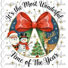 Sublimation Print Christmas Wonderful Ready To Press Paper Ink Heat Transfer