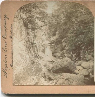 Fairy Glen Stream and Rocks, c1900, Bettws-y-Coed, Wales, Nature, Stereoview