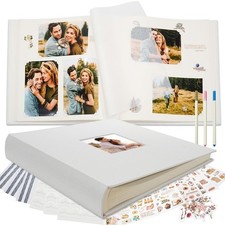 Premium Scrapbook Photo Album with Writing Space 12"x12", DIY Scrapbook Album...