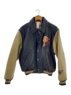 AVIREX 80s Stadium Jacket S Leather BLK Indian | eBay