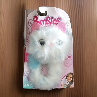 Awesome Pomsies Pet Interactive Toy Snowball Blue&White 7'' New Free Shipping 