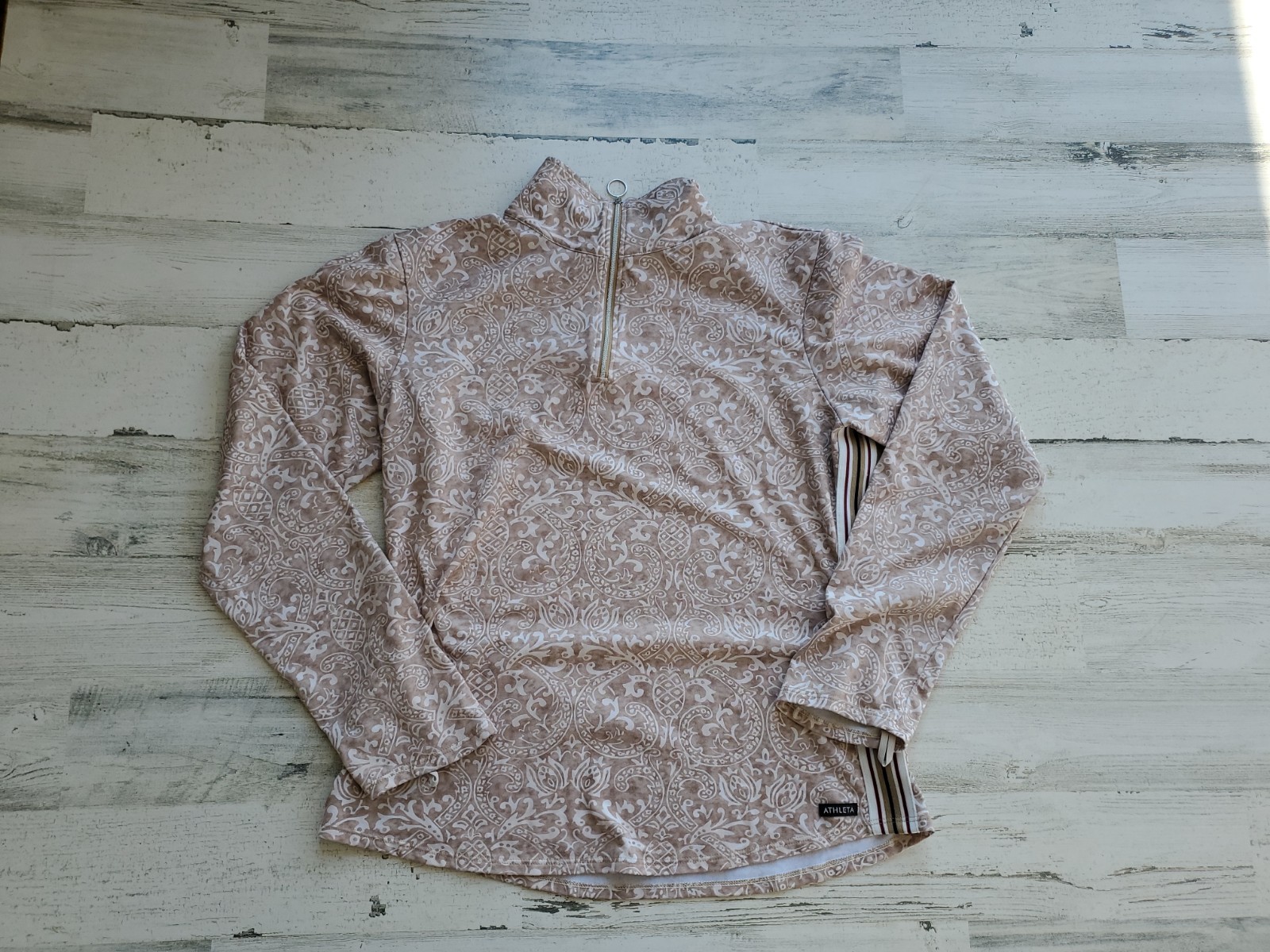 Athleta Workout Running Jacket Pineapple Print La… - image 1