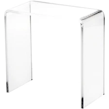 Plymor Clear Acrylic Vertical Rectangular Display Riser, 7" H x 7" W x 3.5" D