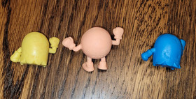 RARE Vintage Pac-Man Keshi Rubber Figures Namco 80s Japan Famicom