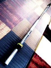 York Barbell Standard Weightlifting Chrome Bar, SlipLock Collars, 72" SALE PRICE