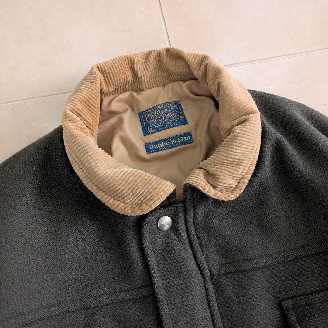 USA製 70s PENDLETON OUTDOORS MAN JACKET NWT NOS VTG PENDLETON OUTDOORS MAN 100% WOOL JACKET M RED