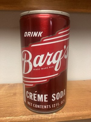 Vintage Steel Barq s Crème Soda Can. Empty 12oz. Nice Condition!