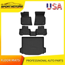 3D Floor Mats + Trunk Cargo Liner Full Set for 2018-2024 BMW X3 All Weather TPE