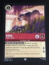 Disney Lorcana Whispers in the Well Rama-Vigilant Father 109/204 NM