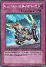 YuGiOh Gladiatorungeheuer-Streitwagen TDGS-DE074 Super Rare Played unl.