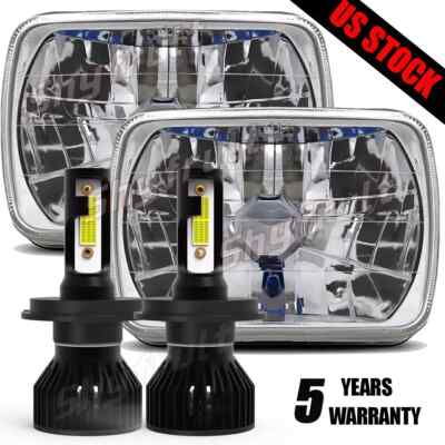 2x 5x7'' 7x6'' LED Headlights Hi/Lo DRL For Toyota Pickup 82-95 Tacoma 1995-1997//