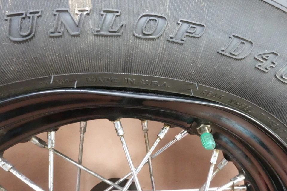 2011-2017 Harley Davidson Softail Slim FLS REAR DUNLOP TIRE RIM WHEEL MU85B16 - Image 2 of 4