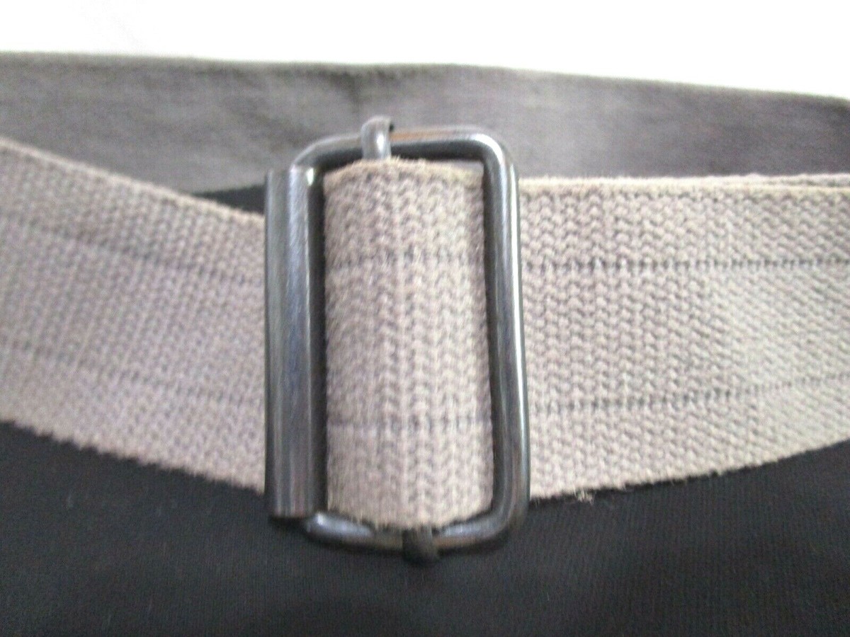 Roller belt silver × gray Light Gray Canvas Silver Slide Roller Buckle Men's Belt Sz