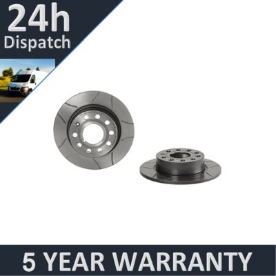 Fits VW Golf Caddy Scirocco Skoda Octavia Audi A3 Seat Le� PV Rear 2x Discs #3