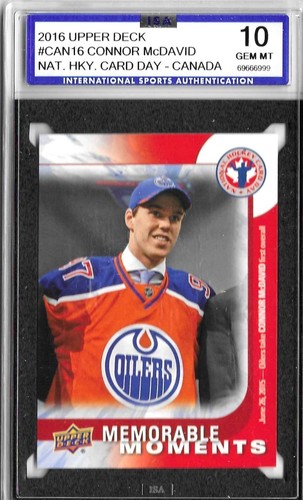 CONNOR McDAVID 2015-16 UPPER DECK 1 DRAFT PICK (RC) MEMORABLE MOMENTS - 第 1/2 張圖片