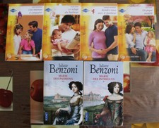 6 livres - 4 collection horizon  Harlequin et 2 Pocket Juliette BENZONI
