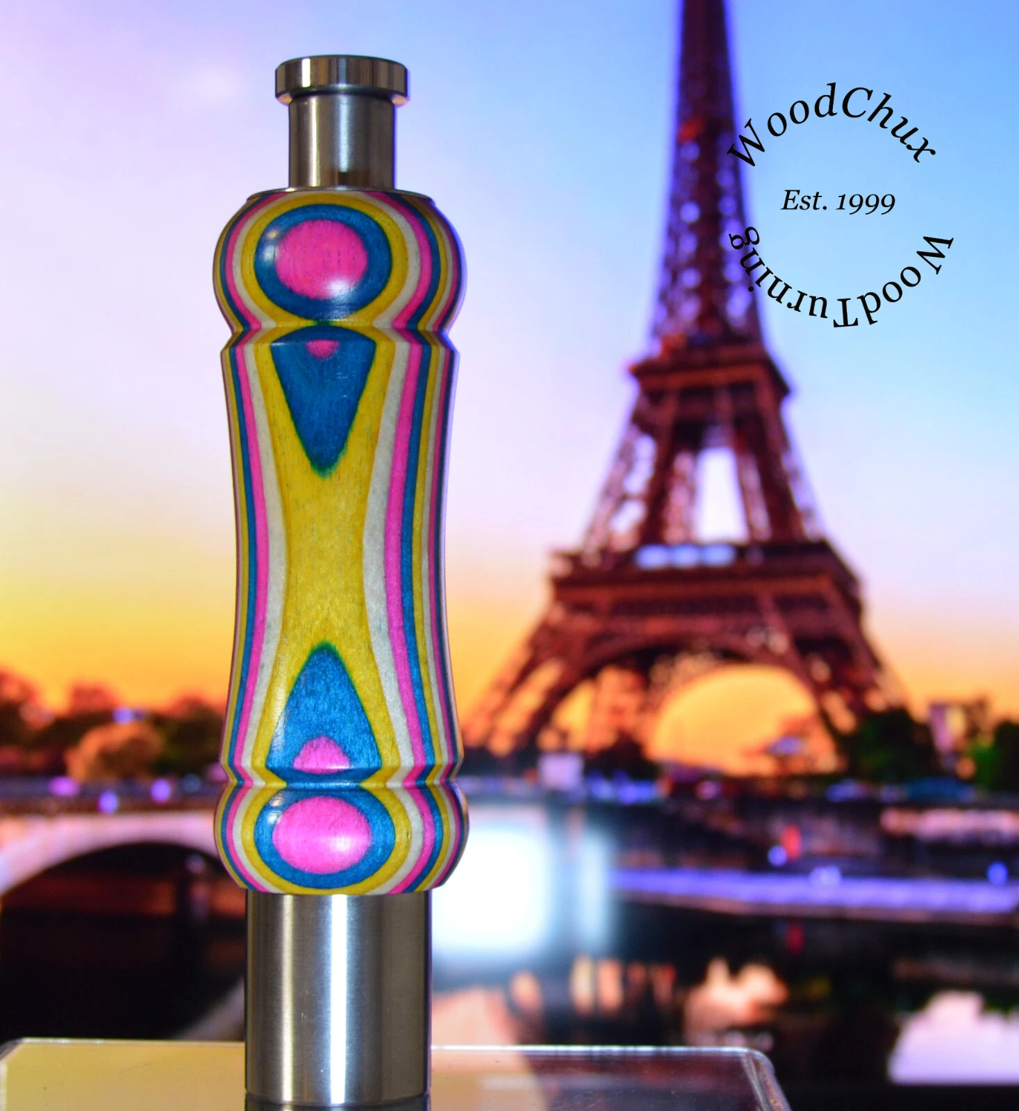 Pepper Mill Grinder Handy One Peppermill Colorgrain Wood Handmade VIDEO 814a