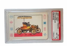 Cardo Trading Card 1958 Plane Train Ship Automobile Car PSA 8 Gas Buggy Reo 1905