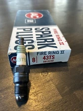 Vintage NOS AC Delco Fire Ring II 43TS Spark Plug Set Of 8 