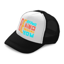Kids Trucker Hat Be Brave Kind Awesome You Polyester Boys Caps  Girls Caps