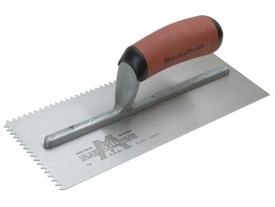 Marshalltown M701SD V 3/16in Notched Trowel DuraSoft Handle 11 x 4.1/2in M/T70