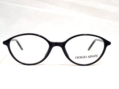 Authentische Giorgio ARMANI 390 020 schwarze Brille Sonnenbrille Gestell oval...