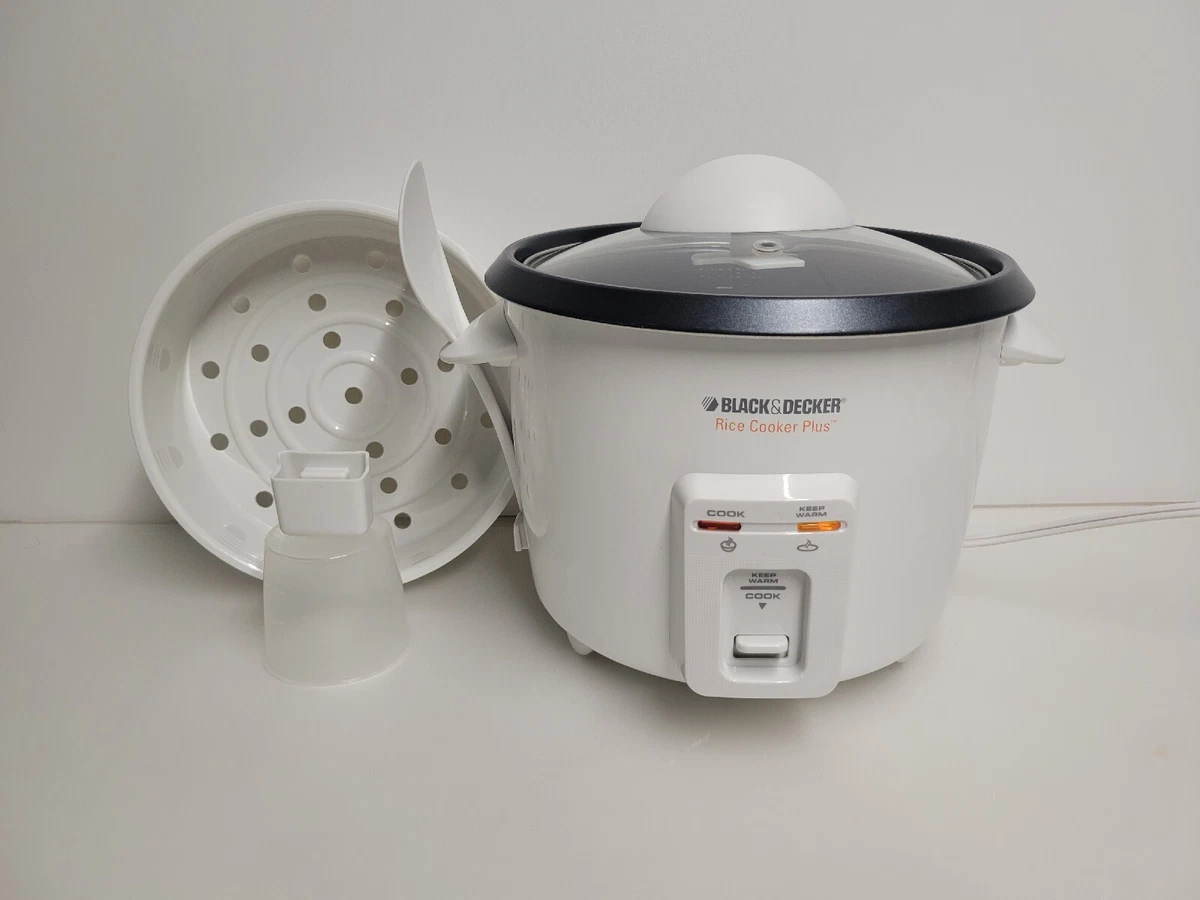 Black and Decker Rice Cooker Plus: Spoon, Drip Cup, Basket