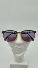 Vintage Colors In Optics Sanford Hutton Black Gold Oval Sunglasses FRAMES ONLY