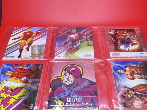 Lot de cartes à collectionner Fleer Ultra Avengers 2022 6 cartes base et inserts Iron Man - Photo 1 sur 20