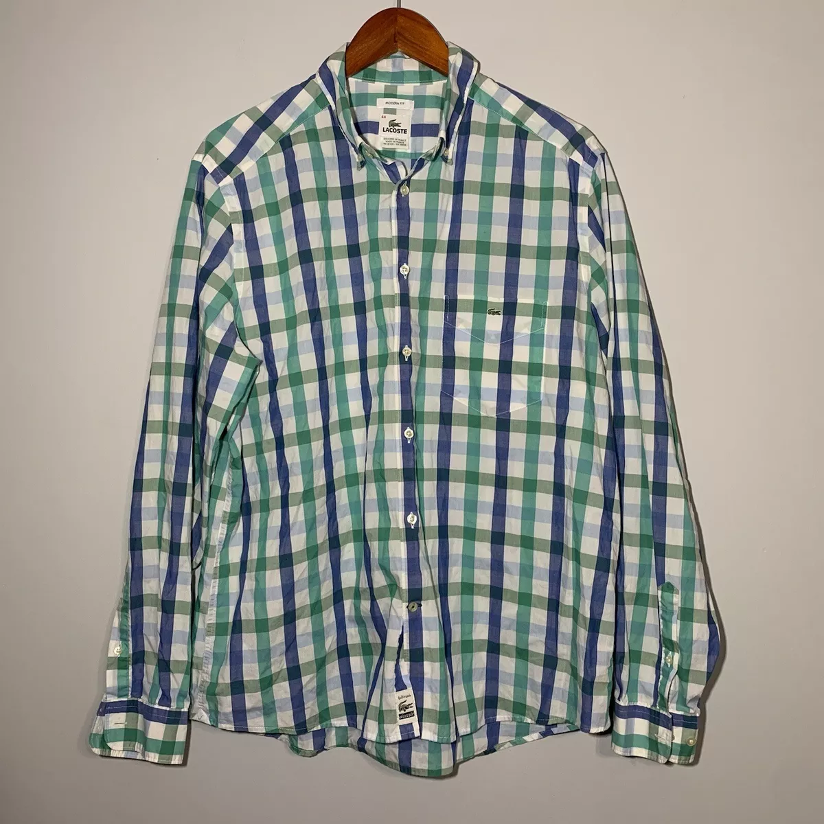 Lacoste tartan clearance shirt