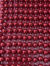 36 feet RED Bead Garland 18 feet each total 2 strings For Christmas Tree Decor