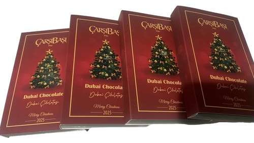 Dubai Chocolate Bar Pistachio Kataifi Premium Chocolate 195 Gr XMAS GIFT BOX